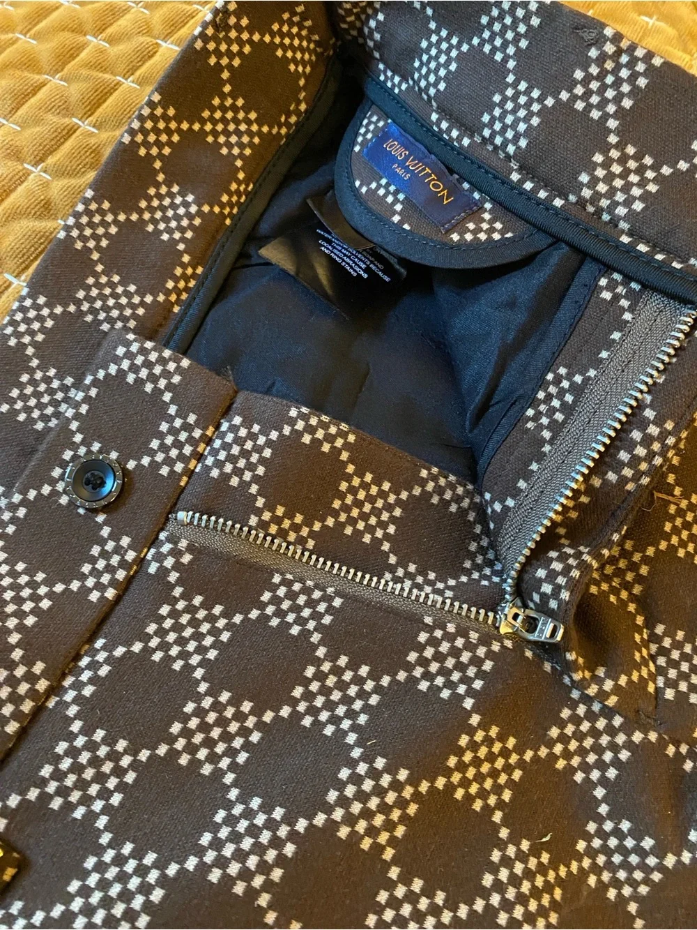 NWOT, Louis Vuitton Woman’s Brown Check Pattern Pants